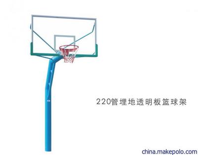 清远市篮球架批发 优格体育器材厂家供应 埋地式锥形篮球架